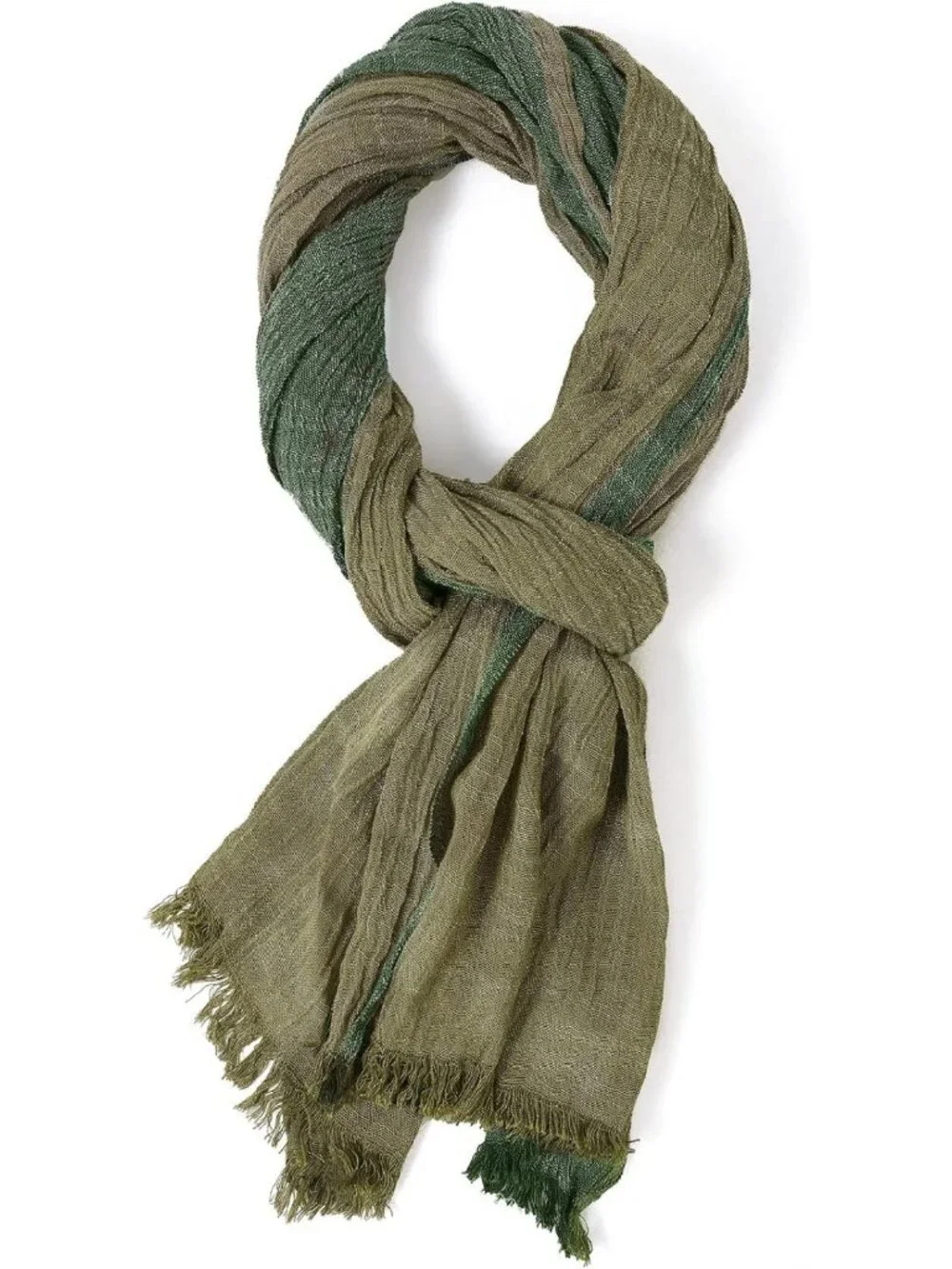 Color Block Summer Scarf for Men | Long Neck Wraps | Urban Style Gift Accessory